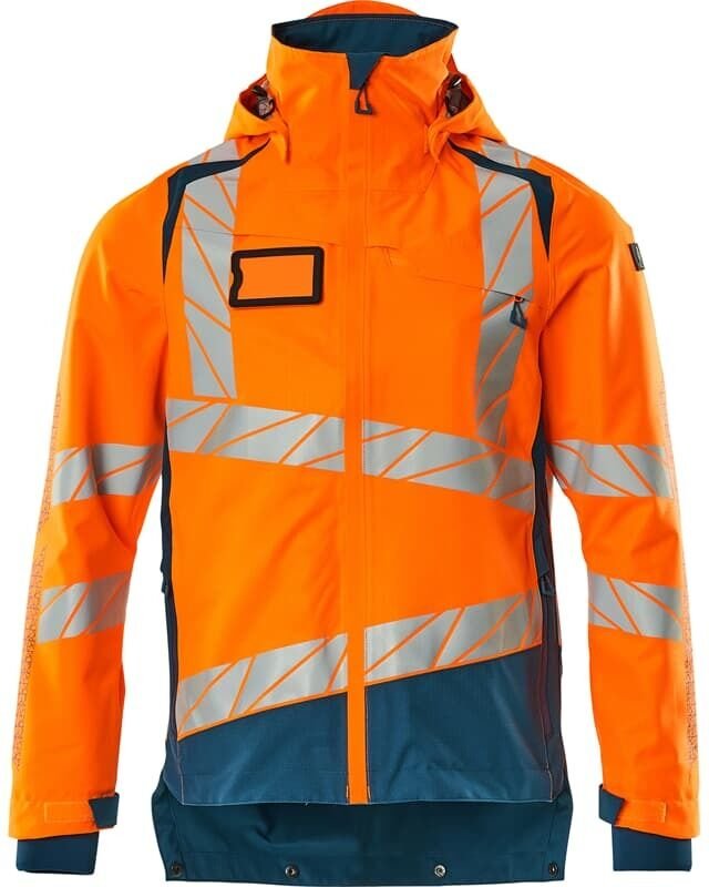 Hard Shell Jacke mit leichtem Futter Jacke 19301 Gr. 2XL, hi-vis orange/dunkelpetroleum - Mascot