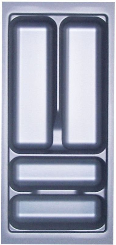 Orga-box - i Besteckeinsatz Besteckkasten silbergrau 300 mm für Blum Tandembox u. ModernBox