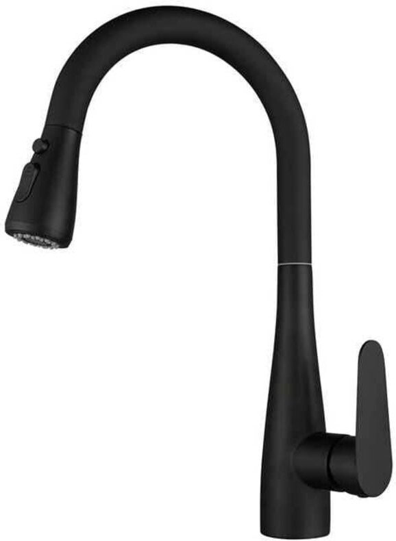 Rubinetto da cucina bianco con doccetta, miscelatore per lavello da cucina con 3 getti d'acqua, rubinetto girevole a 360...