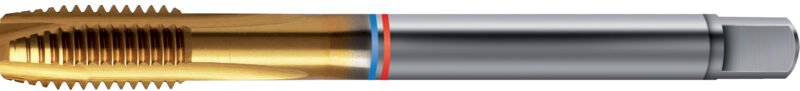 Maschinengewindebohrer tandem DIN374 hss-pm TiN Form b 6H M8x1 Format