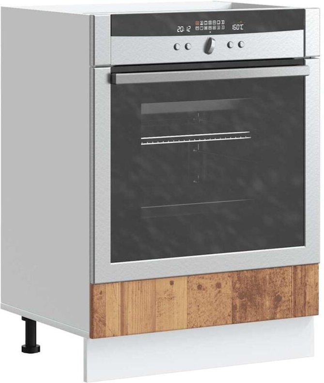 Herdumbauschrank Lucca Altholz-Optik Holzwerkstoff Vidaxl