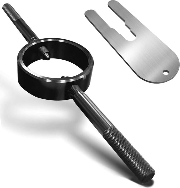 Thumbnail - Gabelfederspanner, Motorradgabelfederspanner-Werkzeugsatz Wartung der Aluminiumschraubenfeder, Universal-Motorradgabelfe...