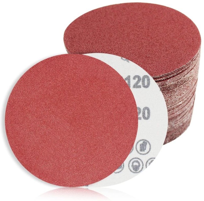 Set mit 60 Schleifpapier-Schleifscheiben, Schleifscheiben mit 150 mm Durchmesser Körnung 5XP40/60/100/120/180/240/320 40...