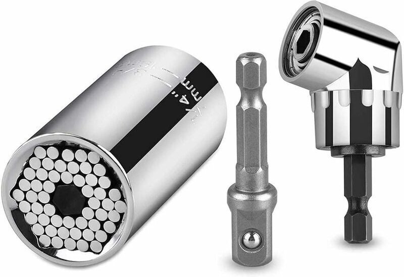 105-Grad-Winkelbohrmaschine + Universalsteckdose, professioneller Multifunktions-Bohrmaschinenadapter, Ratschenschlüssel...