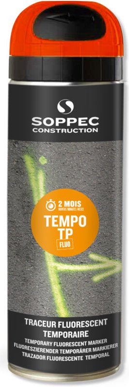 Farbbombe - Baustellenmarkierer SOPPEC fluo orange temporär 2-8 Wochen - 141616