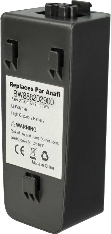 Akku kompatibel mit Parrot Anafi Drohne Multicopter Quadrocopter (2700 mAh, 7,6 v, Li-Polymer) - Vhbw
