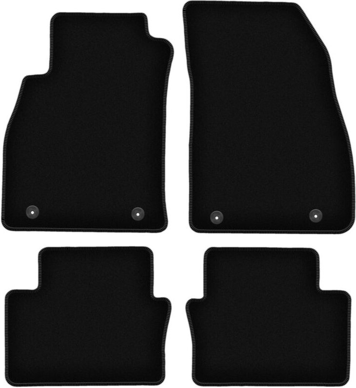 BASIC schwarze Veloursmatten für: Opel Insignia A Limousine, Kombi, Grand Tourer, Liftback (2008-2017)