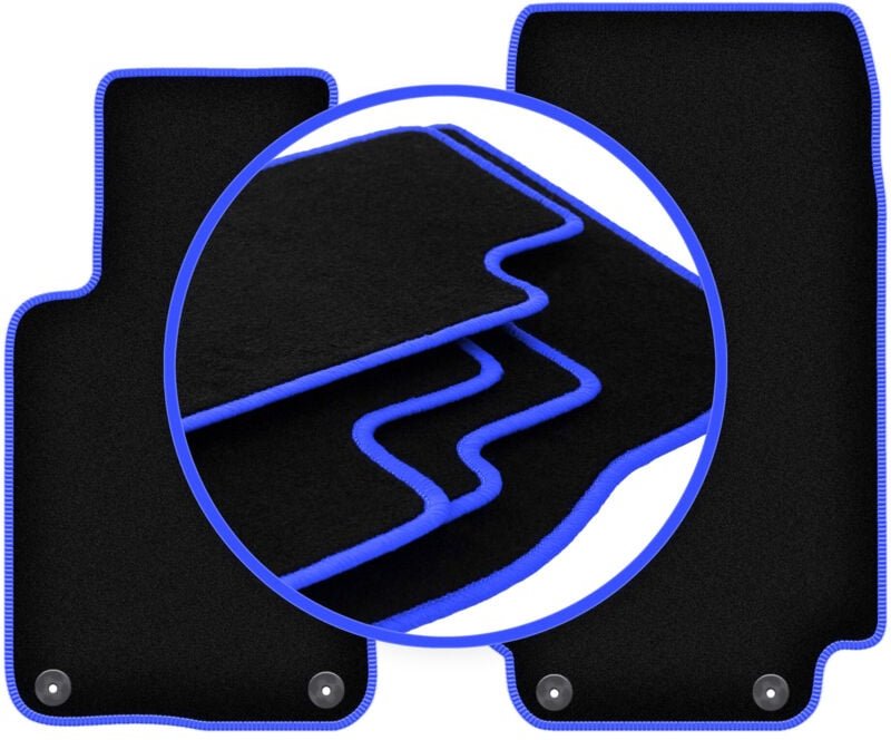 CARLUX-BLUE Autofußmatten für: BMW Z3 E36/8 Coupé (1997-2002)