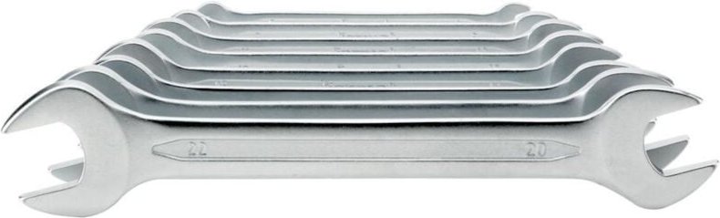 Doppelmaulschlüssel-Satz din 3110, 10-tlg., 6-27 mm - Fortis