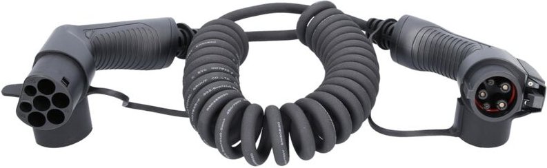 Ks Tools efuturo Spiralladekabel Typ 2 auf Typ 1 Stecker, 1 Phase, bis zu 3,7 kW, 16 a, 230 v, Mode 3, 5 Meter