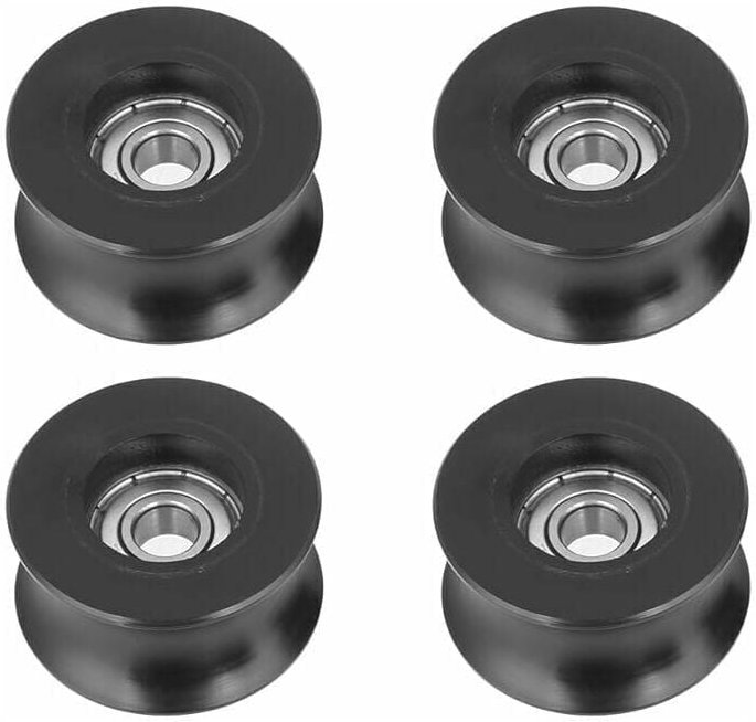 Thumbnail - XVX - Riemenscheibe, 4 Stück 0840UU U-förmige Rollenführungsrolle, U-Typ, Nut 8 x 40 x 20,7 mm