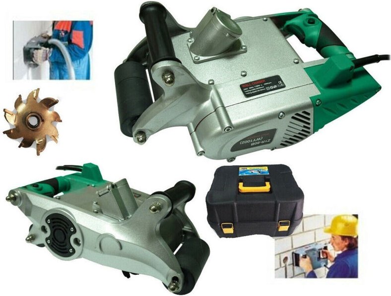 Trade Shop - tracciatrice scanalatrice in fresa 25MM für muro professional 1100 w -