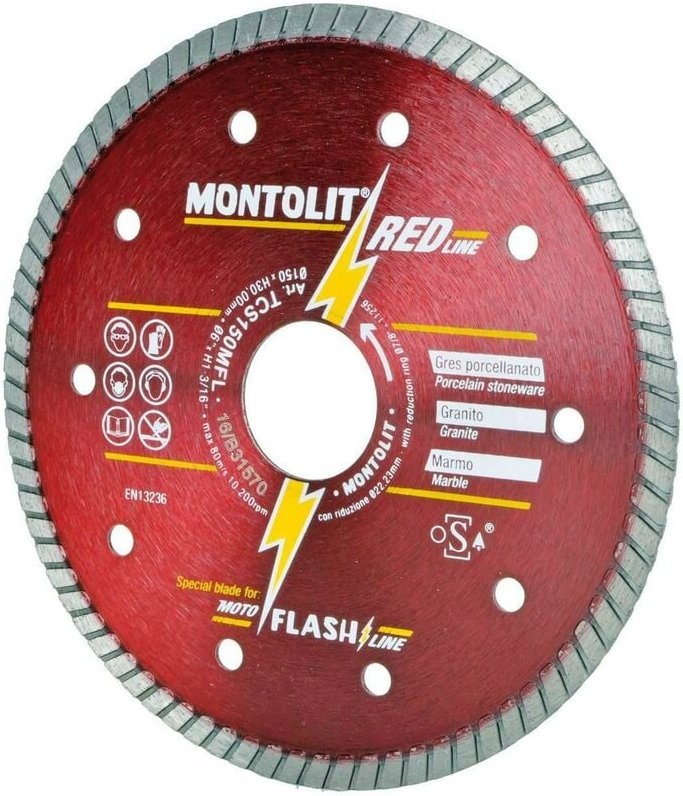 Diamantscheibe 150 Mm Fž£r Moto Flash Line Montolit Tcs150mfl