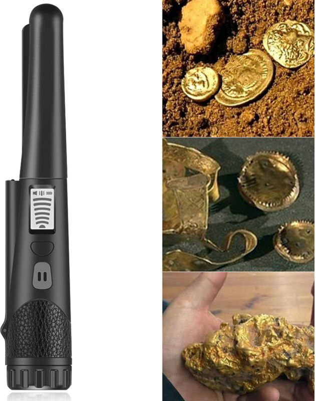 Jeffergarden Tragbarer kleiner Größe Handheld Metall Detector Finder Schatz hoher Präzision mit dem LCD -Display -Bildsc...