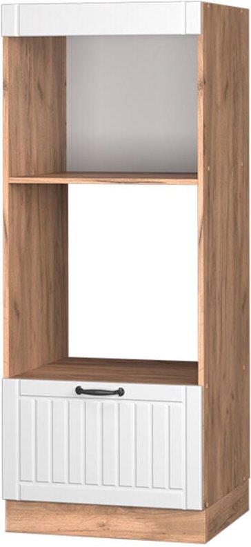 Mikrowellenschrank Fame-Line, Weiß Landhaus, 60 cm, Vicco