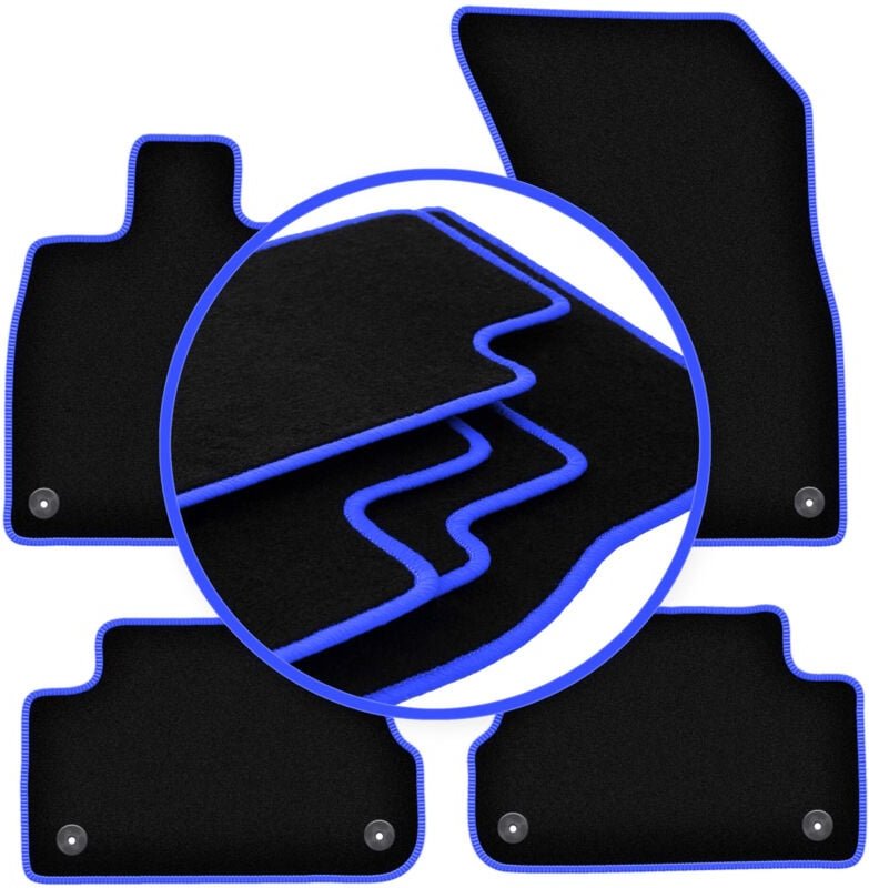 CARLUX-BLUE Autofußmatten für: Audi Q5 II FY / F5 SUV (2017-)