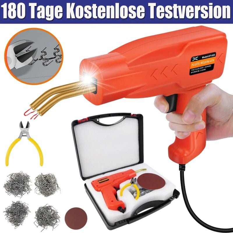 Dayplus - Schweißgerät Auto Kunststoff Reparatur kfz Schweißen Plastik 800 Klammer