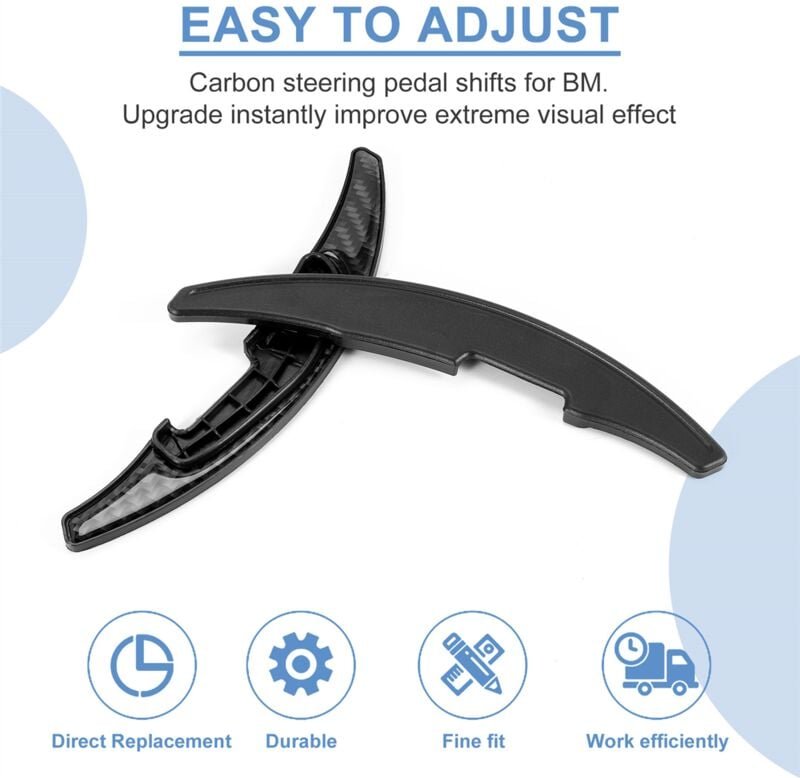 Thumbnail - Tlily - Carbon Fiber Lenkrad Paddle Shifter Getriebe Shift Verlängerung Für-M Serie M2 M3 M5 M6 x 5M X6M