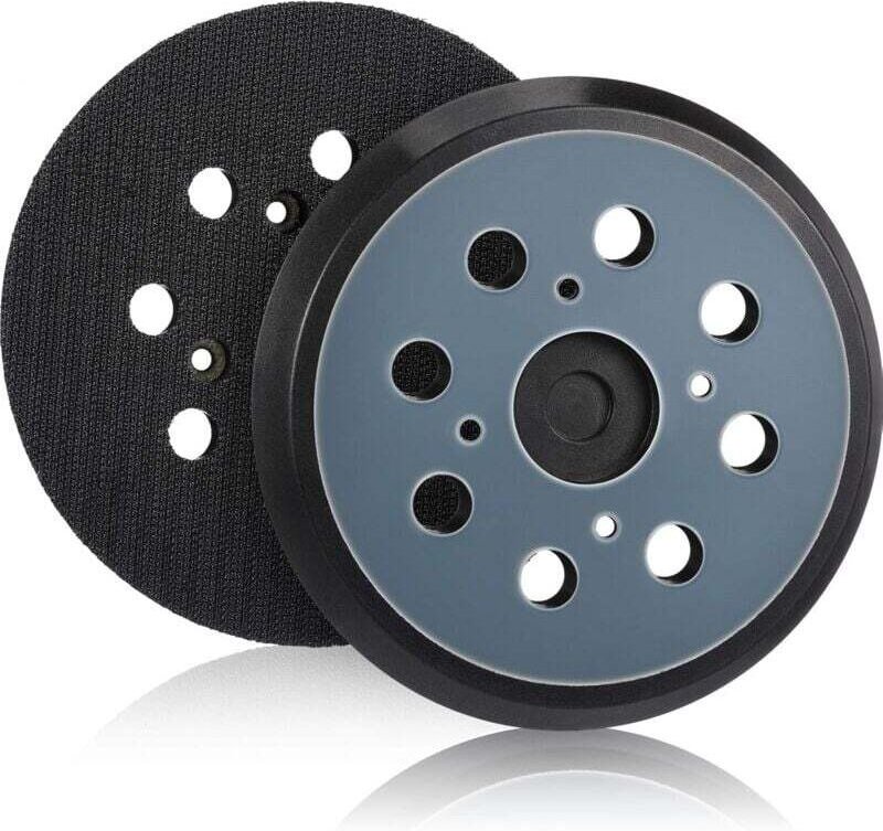 2 Stück 125 mm 8-Loch-Klett-Exzenterschleifer-Ersatzpad, Schleifunterlage für Schleifmaschinen (blau)