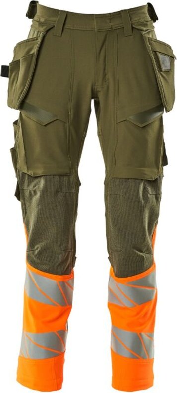 Thumbnail - Hose mit Hängetaschen 19131-711-3314 Gr. 82C66 moosgrün/orange - Mascot