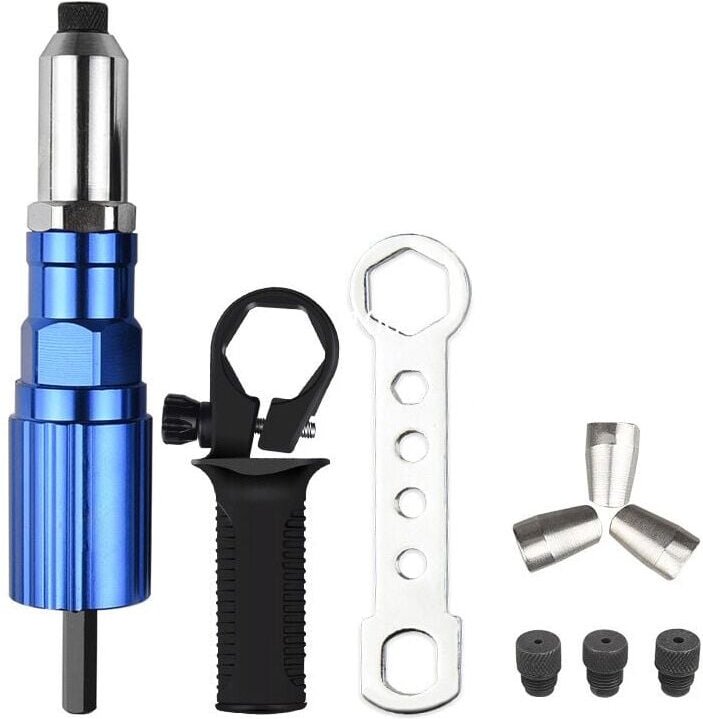 Thumbnail - XVX Nietpistolenkopfaufsatz, Nietbohrerzubehör für elektrische Nietbohrer, Umrüstadapter, Bohrmutter