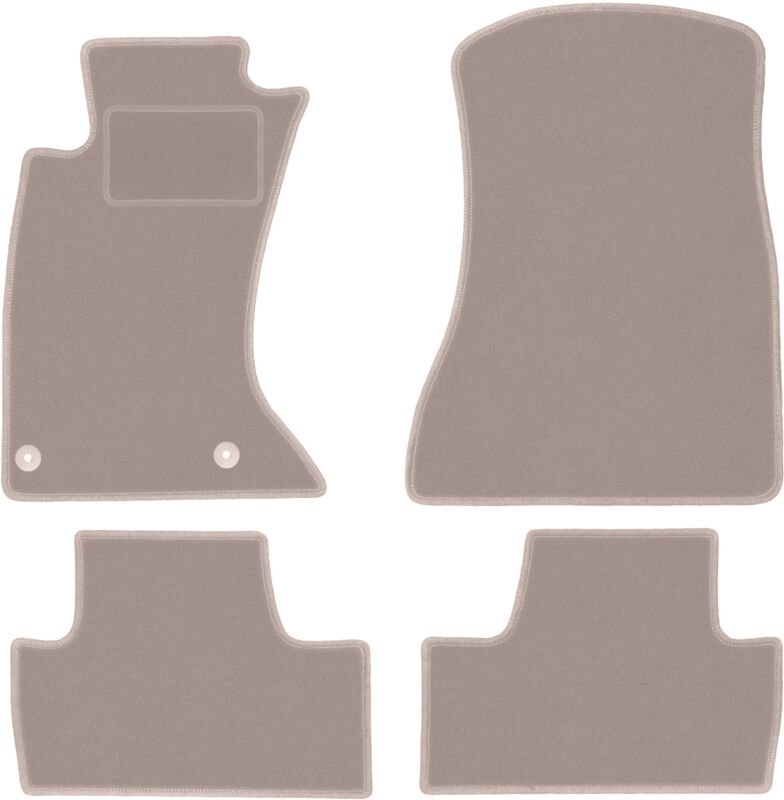 Beige Velours-Fußmatten für: Lexus IS II 4WD Limousine (2005-2013)