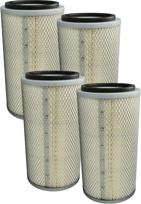 Vhbw - 4x Filterpatrone kompatibel mit sbc 560, 990, 350, 500, 420 Sandstrahlkabine - Papier-Filter mit Maschengitterkor...
