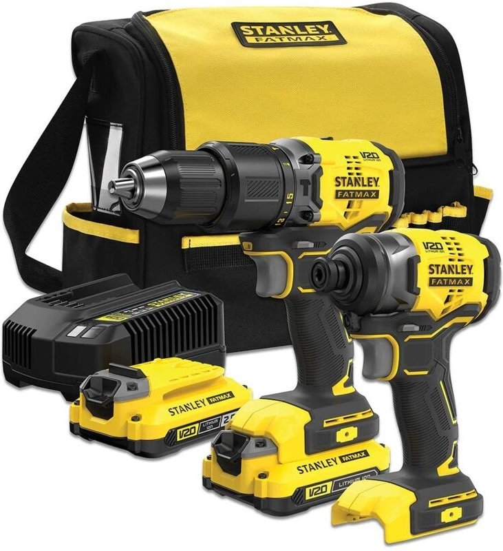 Stanley Black&decker - combo V20: brushless Hammerbohrer + brushless Schlagschrauber SFMCK461D2S-QW