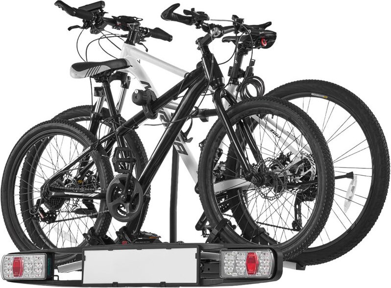 Fahrradträger, 5 cm Anhängerkupplung, 2-Fahrradträger mit 65 kg Tragkraft, abschließbares Design für Elektrofahrräder, i...