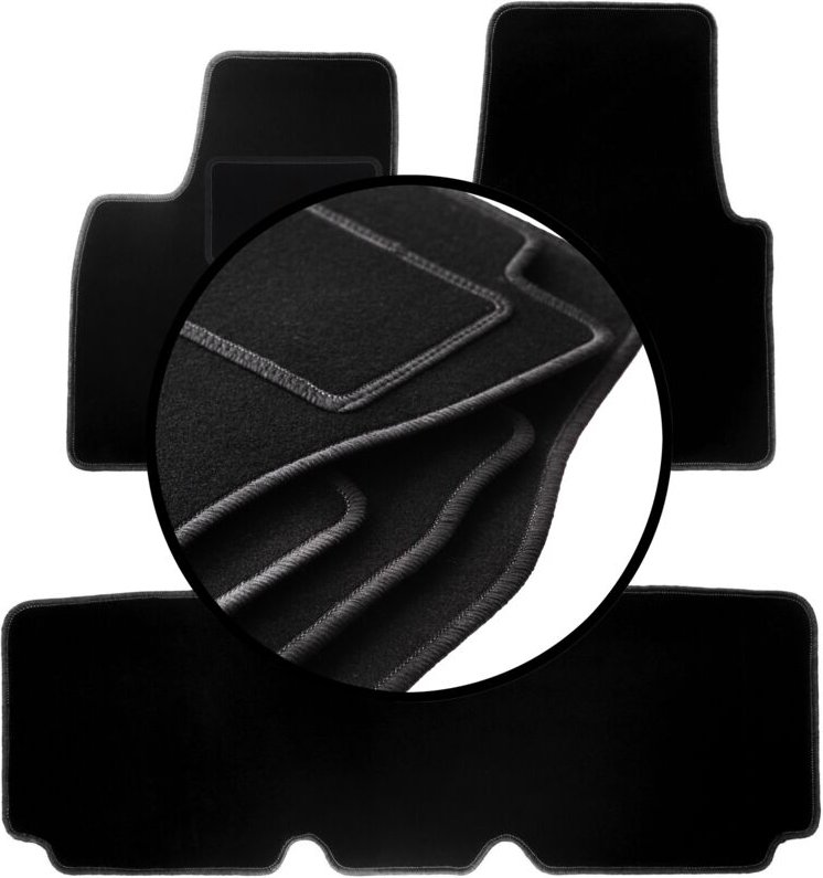 Komplettset Veloursmatten für: Tesla SI Limousine (2012-2016)