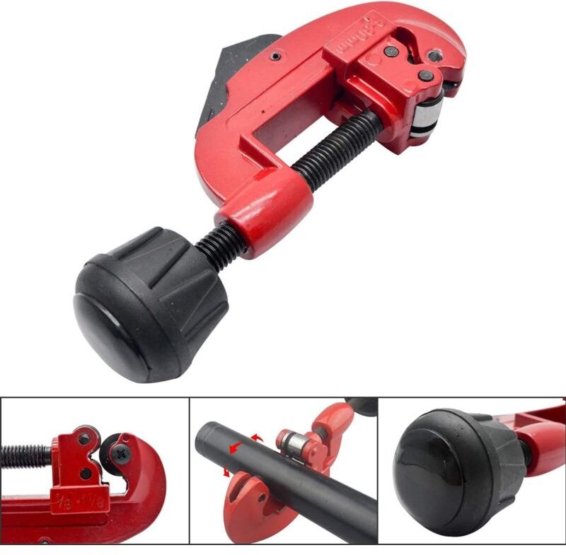 Aougo - Mini verstellbarer Rohrschneider für 3–30 mm Kupfer-, Aluminium- und PVC-Rohre