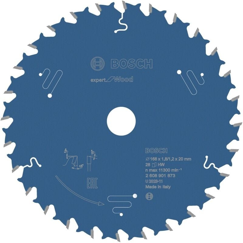 Expert for Wood 168 x 20 x 1,8/1,2 mm, T28