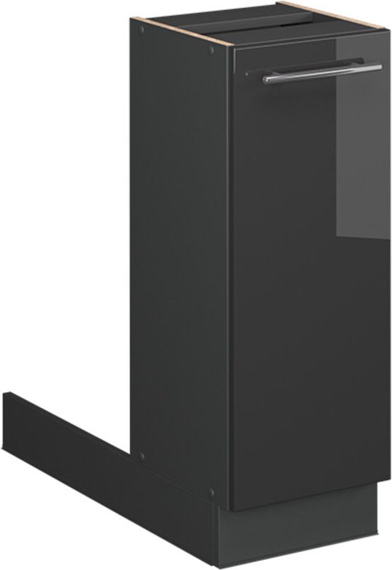 Kücheninsel Fame-Line, Anthrazit Hochglanz, 30 cm ohne Arbeitsplatte, Vicco