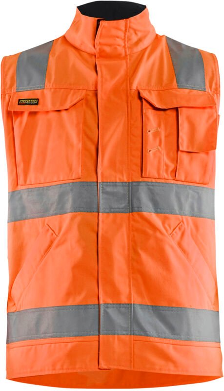 Warnweste ohne Ärmel Hochsichtbarkeit 8505 - Neonorange/Navy XXXL