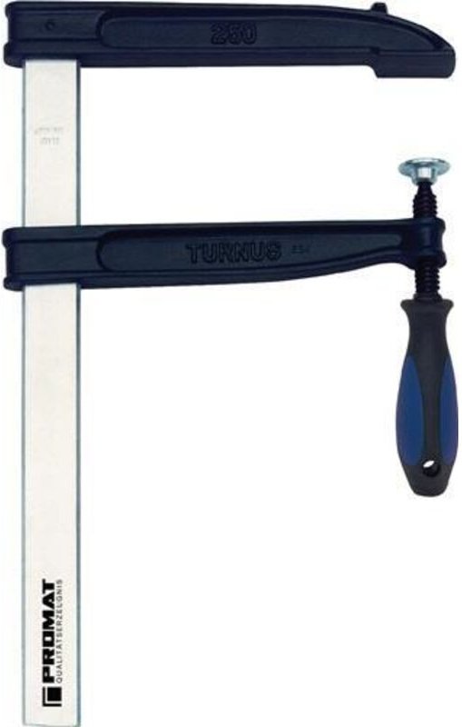 Tiefspannschraubzwinge Spann-W.1000mm Ausladung 200mm Q.35x11mm m.2K-Heft Promat