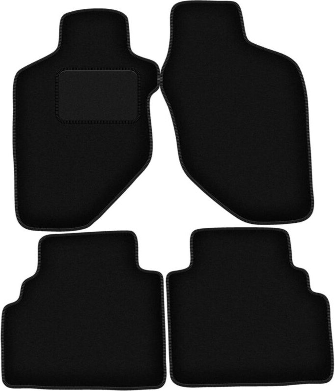 Schwarze Veloursmatten für: Opel Frontera B 3 Türen (1998-2006)