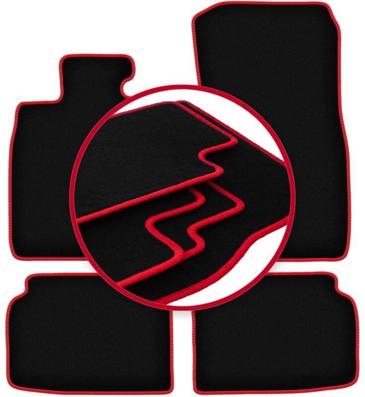 CARLUX-RED Autofußmatten für: BMW 7 F01 Limousine (2008-2015)