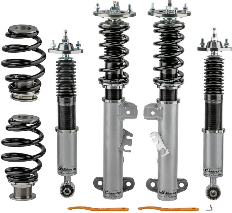 24 Wege Adj. Dämpfer Gewindefahrwerk Einstellbarer Dämpfer Gewindefederbein for bmw E36 3er 1991-1999 Limousine Kombi 31...