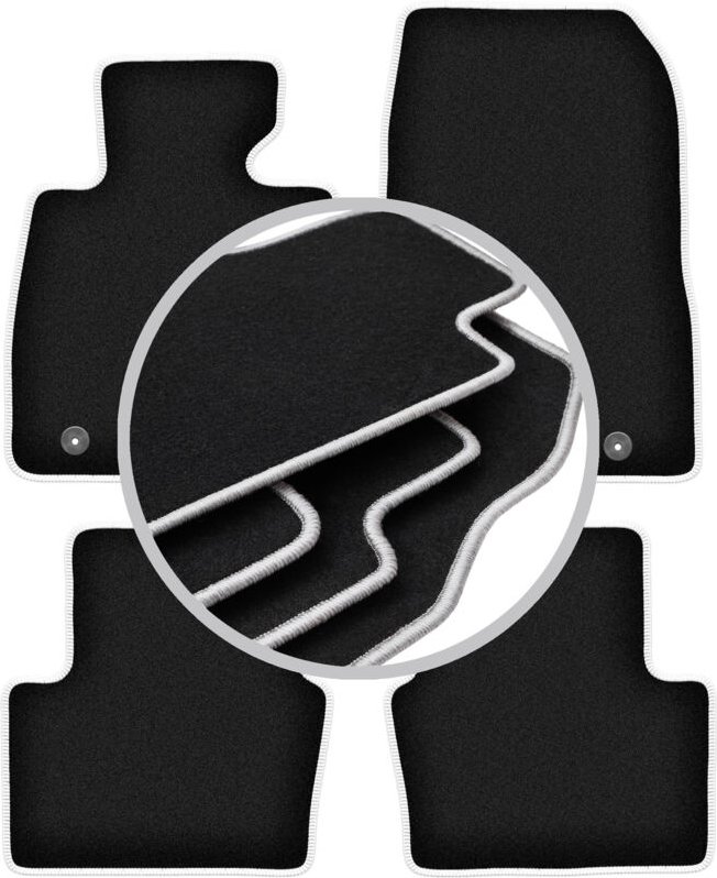 CARLUX-SILVER Autofußmatten für: Mazda CX-3 Crossover (2015-)