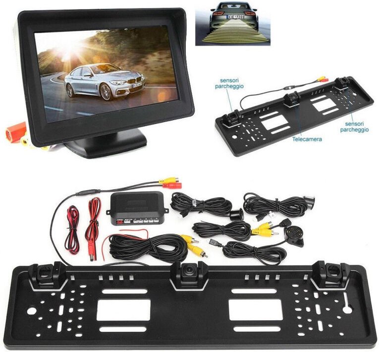 Trade Shop - monitor portatarga mit monitor 4.3' -