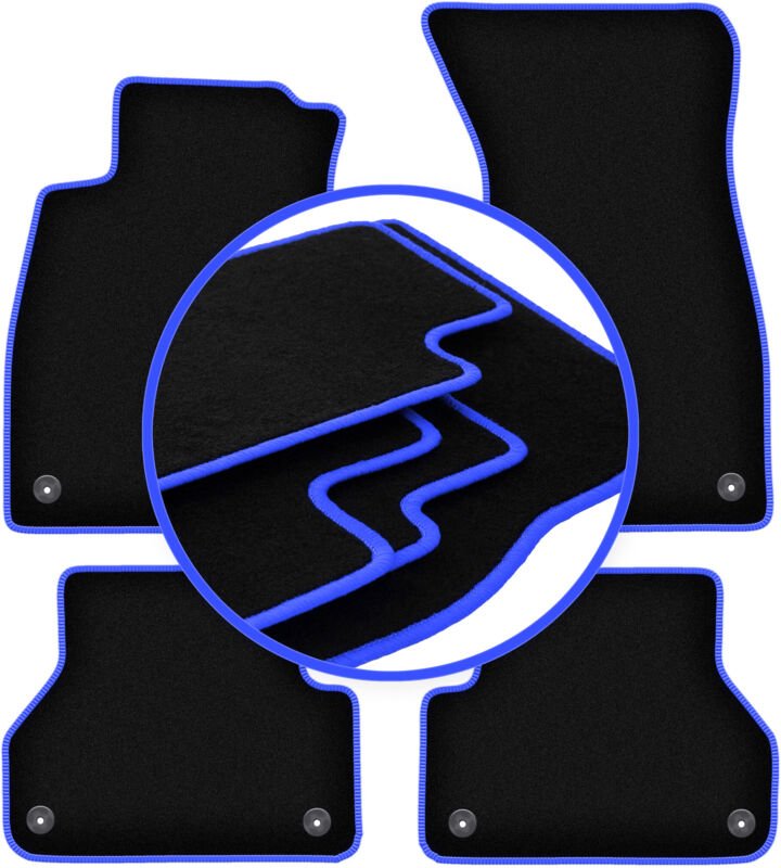CARLUX-BLUE Autofußmatten für: Audi A5 5FA Sportback (2017-)