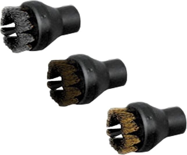 Set von drei hp Rundbürsten in Lavor Messing (27mm Durchmesser)