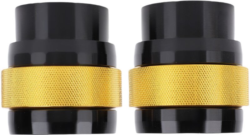 Ej.Life 2 Stück Vorderradgabel-Öldichtung, CNC-Aluminiumlegierung, Installation, universell für 49–50 mm Motorradbeine