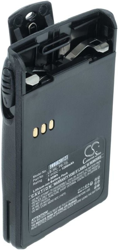 Vhbw - 1x Akku kompatibel mit Midland CT410, CT400, CT210, CT200, CT-32 Funkgerät, Walkie Talkie (1200 mAh, 7,4 v, Li-Io...