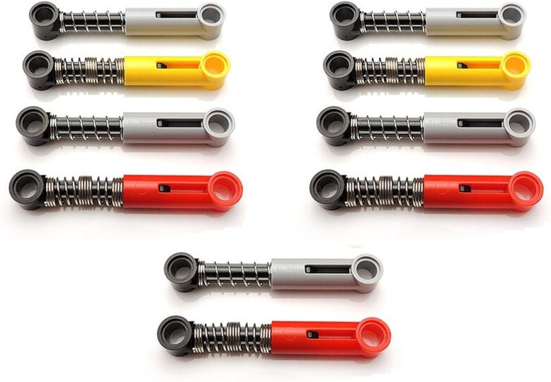 10 StüCke GebäUde BlöCke Harte für Technische Teile Selbstsichernde Ziegel StoßDäMpfer ZubehöR 76537