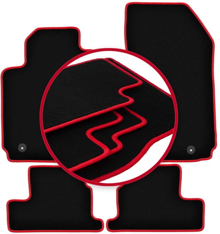 CARLUX-RED Automatten für: Alfa Romeo Brera Coupé (2005-2010)