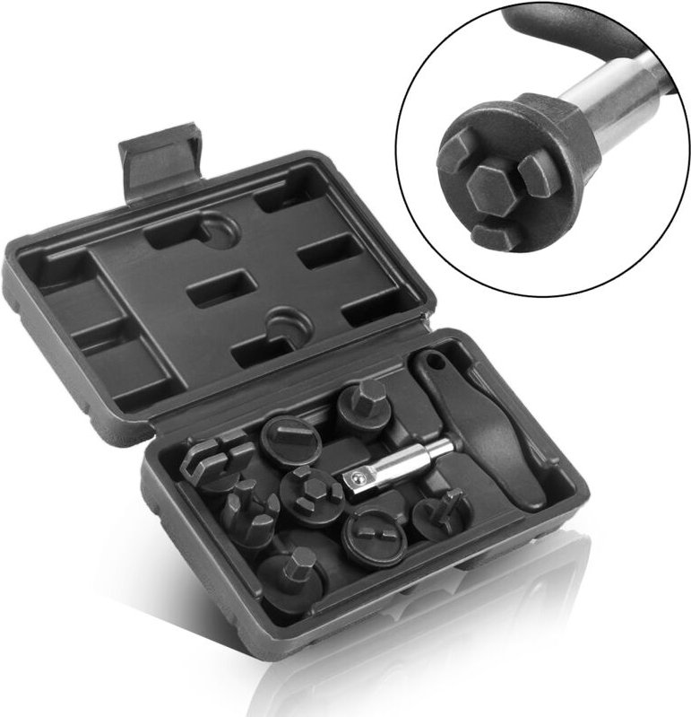 Stahlwerk - lablass-Werkzeug Set 9 Teile Ölwechsel-Werkzeug Steckschlüssel-Satz