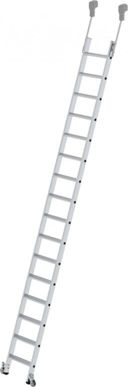 Günzburger Steigtechnik - Stufen-Regalleiter fahrbar 16 Stufen - 041416