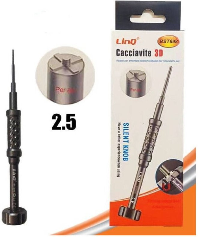 Trade Shop Traesio - Trade Shop - professioneller 3D 2,5 torx-schraubendreher smartphone-handy-reparatur BST898-2.5 -