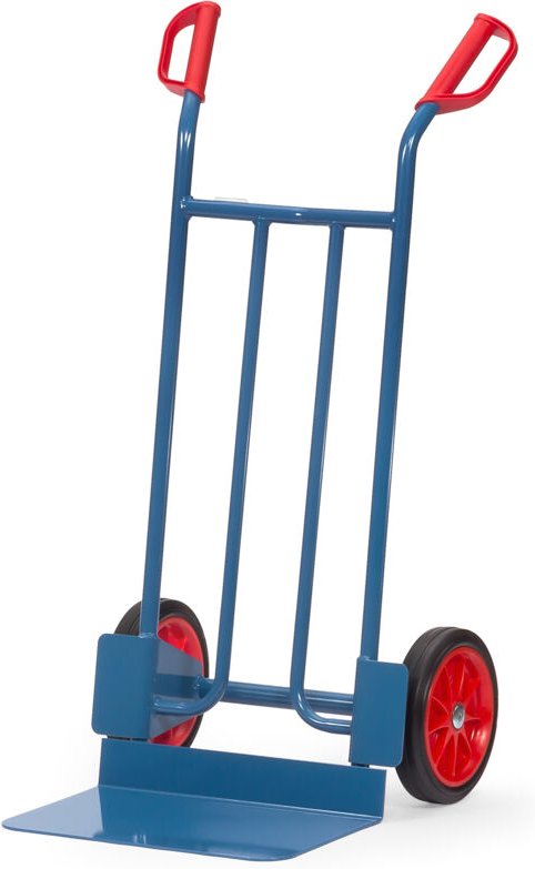 Fetra Stahlrohrkarre mit Vollgummibereifung Höhe 1150 mm, Schaufel 300x480mm